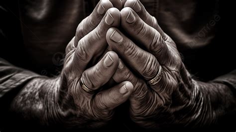 Old Hands That Have Been Prayerfully Fasting Background Picture Prayer