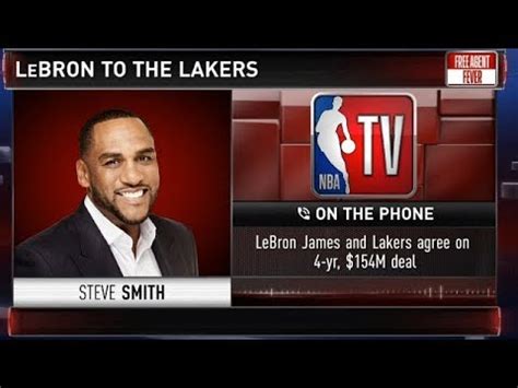 Steve Smith Reacts To LeBron James Signing 4 Year Deal With The Lakers