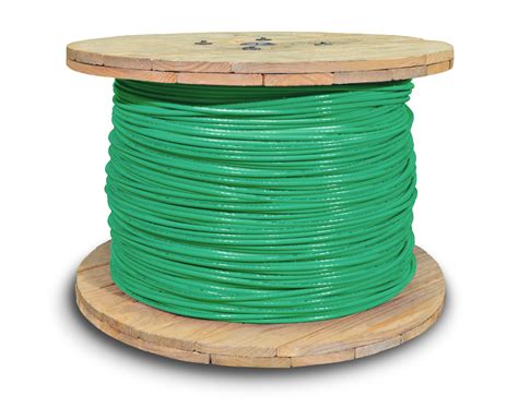 Thhn 20 Awg Stranded Green Copper Building Wire 2500 Ft Reel Order By The Foot 1 Ft Minimum