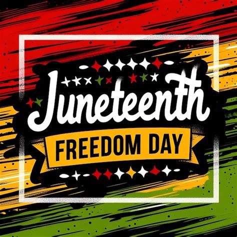 A Poster For Freedom Day Day With A Red And Green Background Premium