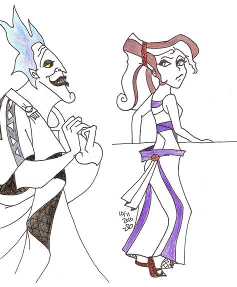 Megara and Hades by yeaboikat on DeviantArt