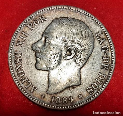 Moneda Plata Pesetas Alfonso Xii Duro De Plat Vendido En Subasta