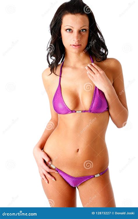 Purple Bikini Royalty Free Stock Photography Image