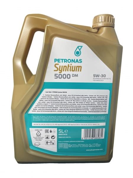 Aceite Motor Petronas SYNTIUM 5000 DM 5W 30 5 Litros Tienda De