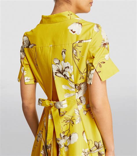 Womens Erdem Yellow Floral Maxi Dress Harrods Uk