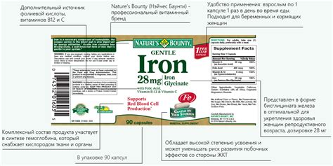 Легкодоступное железо 28 мг — Nature's Bounty (Нэйчес Баунти ...