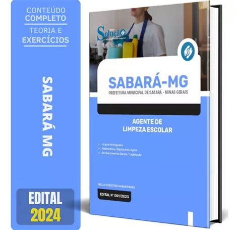 Apostila Agente De Limpeza Escolar Prefeitura Sabar Mg Mercadolivre