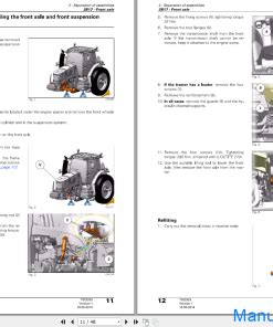 Massey Ferguson Tractor MF 7700 Series Workshop Service Manual