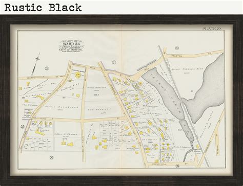 Dorchester Massachusetts 1889 Map Plate 20 Dorchester Bay Replica Or Genuine Original