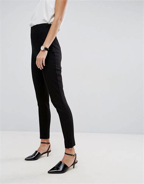 Asos High Waisted Trousers With Ankle Zips Shopperboard