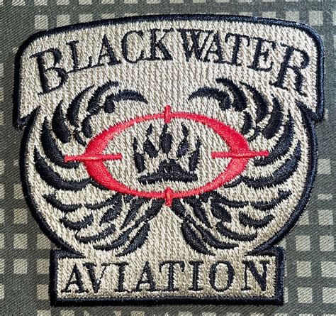 Blackwater Aviation Patch Hook And Iron On Repro New A1066 Ebay