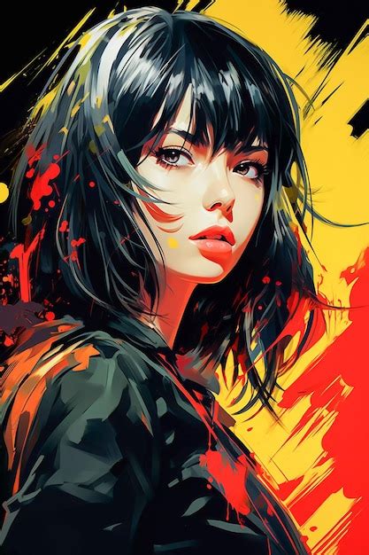 Premium AI Image Ethereal Anime Beauty Portrait Illustration Of A