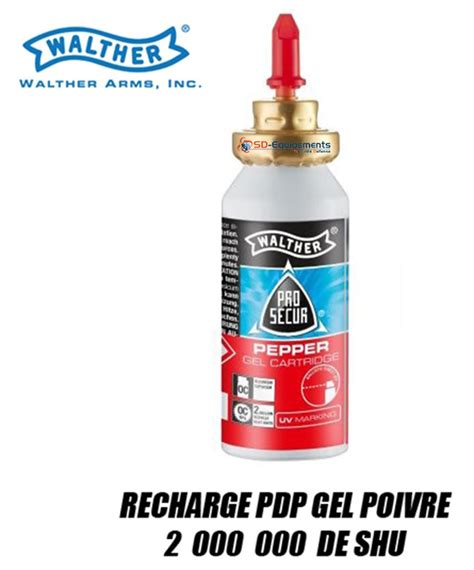 Recharge Poivre OC Gel Pour Walther PDP SD Equipements