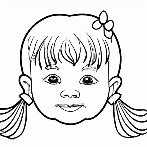 Rosto De Menina Desenhos Para Colorir E Imprimir