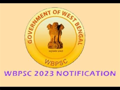 WBCS West Bengal Civil Service Executive 2023 Notification YouTube