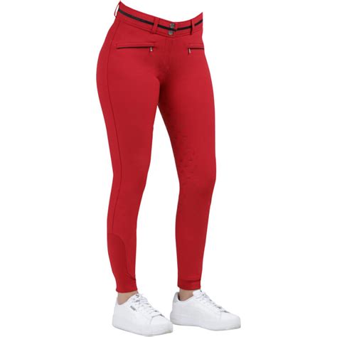 Sarina Full Grip Breeches Ribbon Red Spooks Riding Australasia