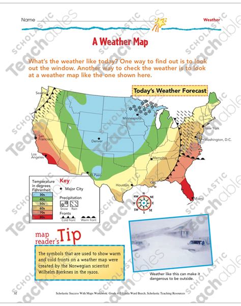 Free read a weather map worksheet, Download Free read a weather map ...