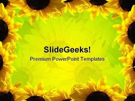 Sunflower Powerpoint Template