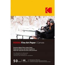 KODAK Fine Art Paper 230g Matte Coated Canvas 4x6x50 A 6x50 9891091 OX Ee