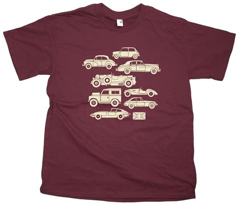 Men S British Iconic Classic Cars T Shirt Great Dad Etsy