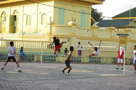 Takro practice in the square next to the mosque. | Download Scientific ...
