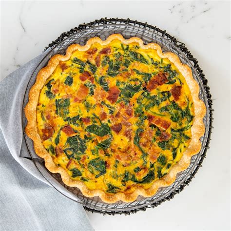 Spinach and Bacon Quiche | Blue Diamond