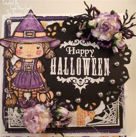 Handmade OOAK Cards by The Hoosier Stamper: La La Land Witch "Happy