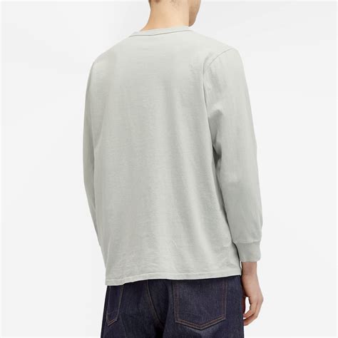 Velva Sheen Long Sleeve Heavyweight Pocket T Shirt Grey END AU