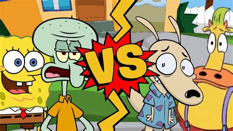 M U G E N Battles SpongeBob Squidward Vs Rocko Heffer SpongeBob Vs