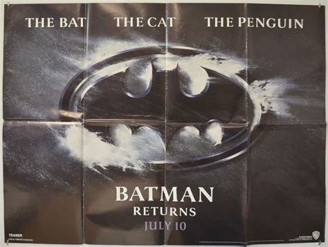 Batman Returns Teaser Advance Version Original Movie Poster