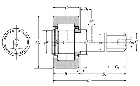 Item NUKR35XH Cam Follower Stud Type Track Roller Bearing