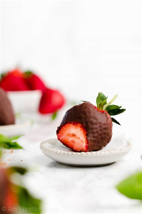 Absolutely Perfect Dark Chocolate Covered Strawberries Amys Healthy Baking