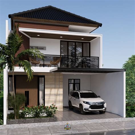 Desain Rumah Modern Tropis 2 Lantai 9 x 15 Meter – Tukangprofesional.id – Konsultan Property ...