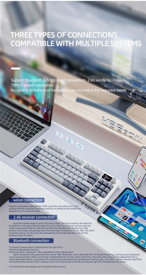 Bàn Phím Cơ Shark K86 RGB 3 Modes Có màn Hình Núm Vặn Hot Swap 5 Chân Shopee Việt Nam