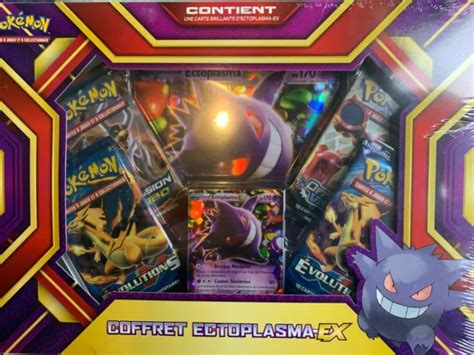 COFFRET POKÉMON ECTOPLASMA EX 2x Booster XY Evolutions DRACAUFEU