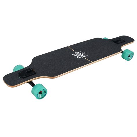 Playshion Freeride Freestyle Drop Through Longboard Skateboard Complete ...