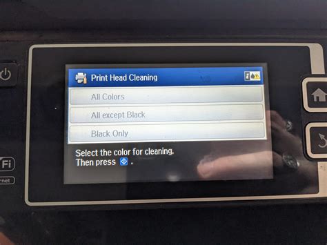 Unable To Select Print Head Cleaning Process Epson Et 16500 R Printers