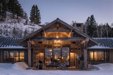 Bridger Canyon Guest House Miller Roodell Architects Modern