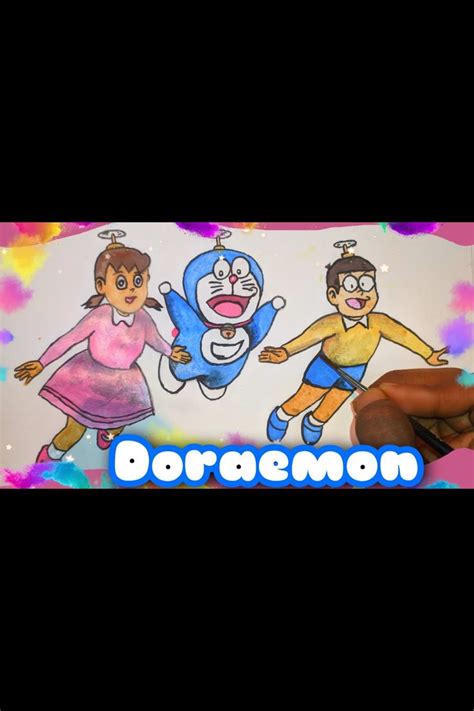 Doraemon Drawing Tutorial. How To Draw Doraemon Cartoon | Drawing ...