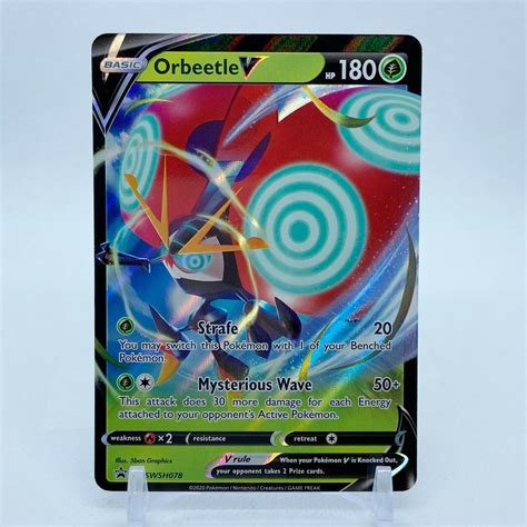 Orbeetle V Swsh Black Star Promo Pokemon Ultra Rare Nm Values Mavin