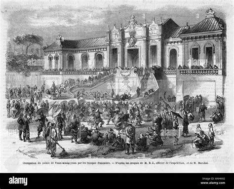 French Forces Second Opium War Peking Stock Photo - Alamy