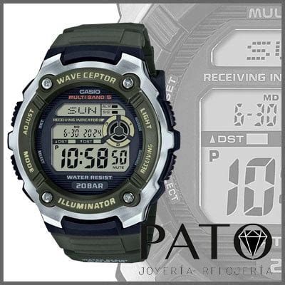 Reloj Casio WV 200R 3AEF Wave Ceptor Verde