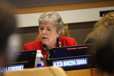 En Nueva York La Canciller Alicia B Rcena Particip En La Iniciativa