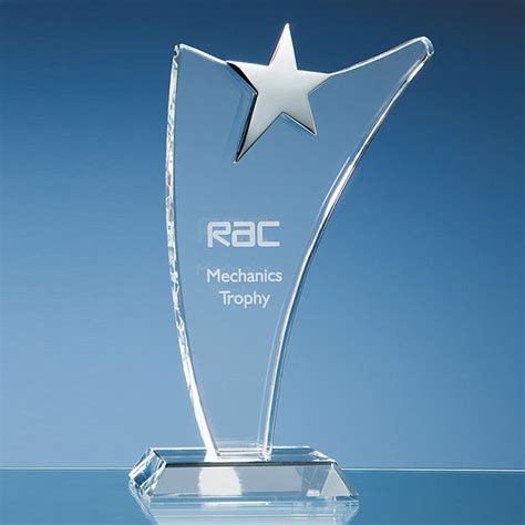 Glass Star Shaped Awards Uk Crystal Star Trophies Online House Of