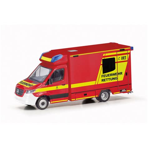 Herpa 097666 MB Sprinter 18 RTW Feuerwehr München Maßstab 1 87