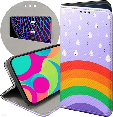 Hello Case Etui Z Klapką Do Vivo Y11S Tęcza Rainbow Futerał Pokrowiec