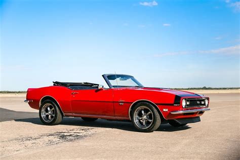 1968 Chevrolet Camaro 4267 Miles Red Convertible 327 V8 4 Speed Manual ...