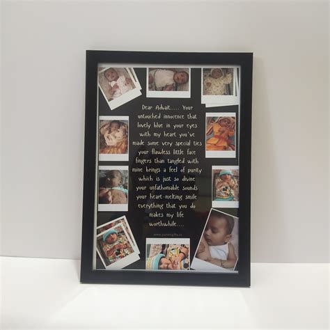 Personalised Message Frame With Collage Photo - Puneri Gifts