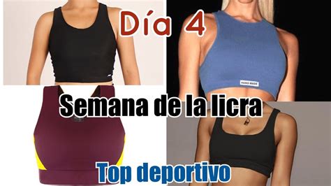 C Mo Hacer Top Deportivo Dia Semana De La Licra Youtube