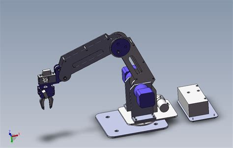 三轴机械臂模型solidworks 2018模型图纸下载 懒石网